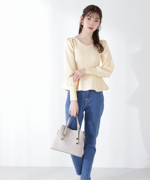 PROPORTION BODY DRESSING（プロポーションボディドレッシング）の「ペプラムニット / 1213170202（ニット/セーター・レディース・グレー/イエロー/ブルー・FREE）」の16枚目の写真