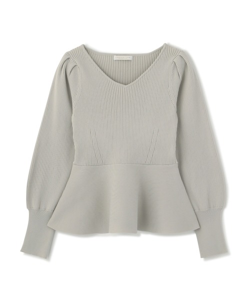 PROPORTION BODY DRESSING（プロポーションボディドレッシング）の「ペプラムニット / 1213170202（ニット/セーター・レディース・グレー/イエロー/ブルー・FREE）」の5枚目の写真