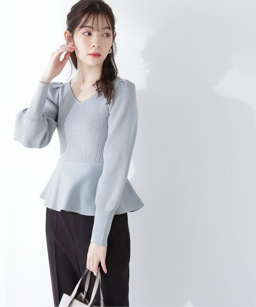 PROPORTION BODY DRESSING（プロポーションボディドレッシング）の「ペプラムニット / 1213170202（ニット/セーター・レディース・グレー/イエロー/ブルー・FREE）」の18枚目の写真