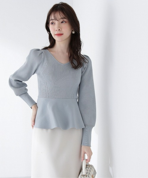 PROPORTION BODY DRESSING（プロポーションボディドレッシング）の「ペプラムニット / 1213170202（ニット/セーター・レディース・グレー/イエロー/ブルー・FREE）」の6枚目の写真