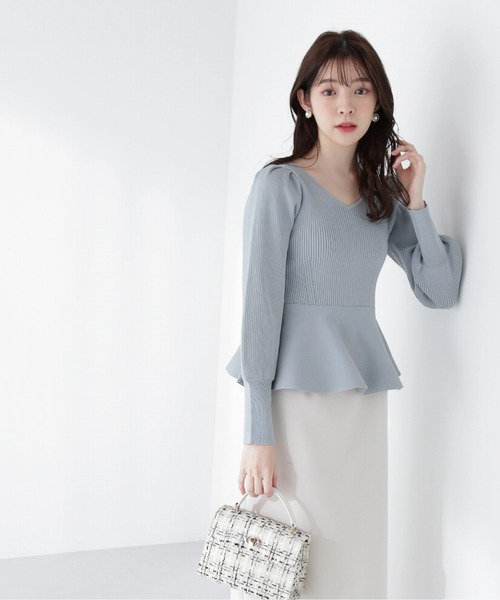 PROPORTION BODY DRESSING（プロポーションボディドレッシング）の「ペプラムニット / 1213170202（ニット/セーター・レディース・グレー/イエロー/ブルー・FREE）」の13枚目の写真