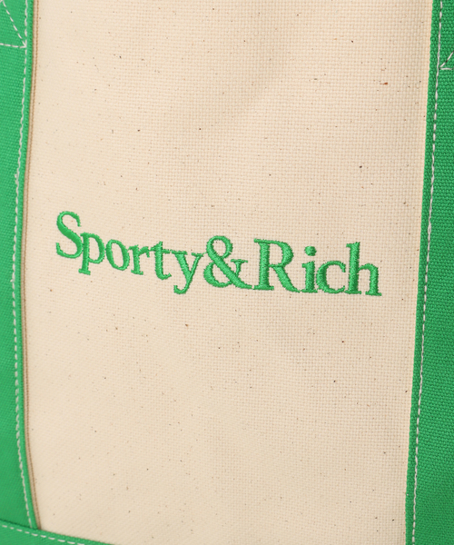 SPORTY&RICH(スポーティアンドリッチ)の「【SPORTY&RICH / スポーティアンドリッチ】SERIF TWO TONE TOTE(トートバッグ・メンズ・ホワイト系その他・FREE)」の8枚目の写真