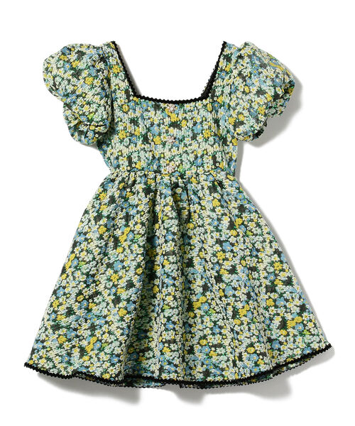 Ray BEAMS(レイビームス)の「sister jane / Bouquets Jacquard Mini Dress(ワンピース・レディース・ブラック・SMALL)」の8枚目の写真