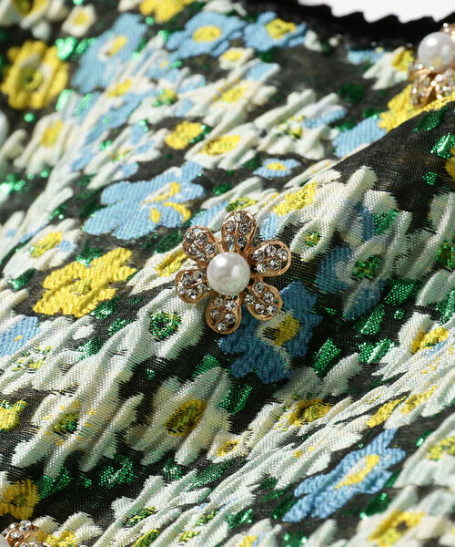 Ray BEAMS(レイビームス)の「sister jane / Bouquets Jacquard Mini Dress(ワンピース・レディース・ブラック・SMALL)」の4枚目の写真