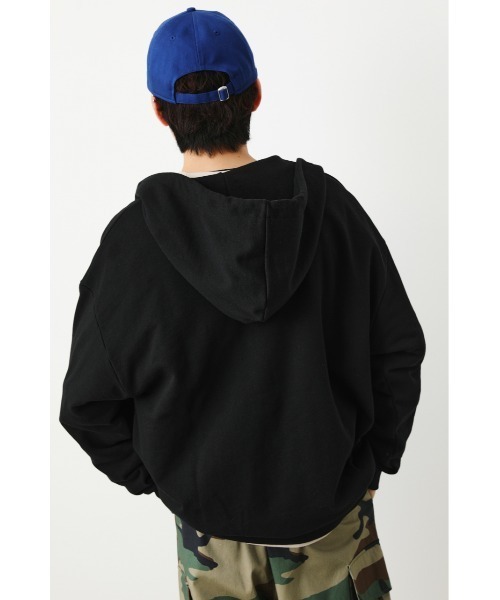 RODEO CROWNS WIDE BOWL（ロデオクラウンズワイドボウル）の「SHARE BIG ジップパーカー（パーカー・レディース・ブラック/グレー×ホワイト/グリーン・FREE）」の9枚目の写真