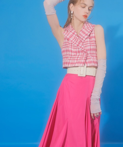 EIMY ISTOIRE（エイミーイストワール）の「スクエアバックルカラーベルト（ベルト・レディース・ホワイト/ブラック/ベージュ/ピンク/シルバー/ブルー/レッド/イエロー・FREE）」の16枚目の写真