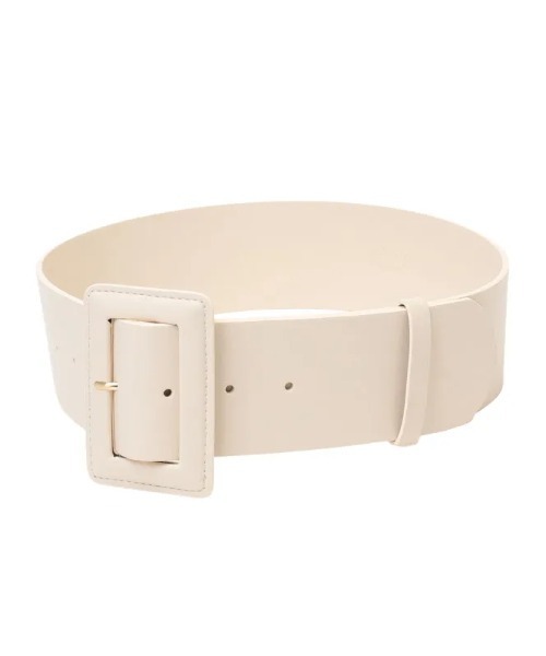 EIMY ISTOIRE（エイミーイストワール）の「スクエアバックルカラーベルト（ベルト・レディース・ホワイト/ブラック/ベージュ/ピンク/シルバー/ブルー/レッド/イエロー・FREE）」の21枚目の写真