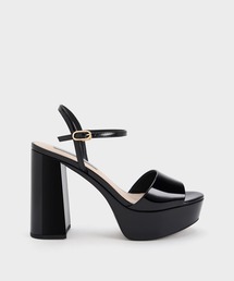 CHARLES & KEITH | ピープトゥ プラットフォームサンダル(サンダル)