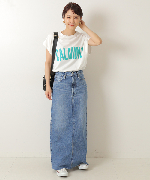 Spick & Span(スピックアンドスパン)の「CALMINGフレンチT(Tシャツ/カットソー・レディース・グリーン/ブルー系その他/ピンク・FREE)」の4枚目の写真