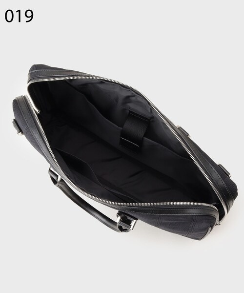 タケオキクチ ビジネスバッグ ブリーフケース オールレザー ブラック TAKEO KIKUCHI（タケオキクチ）の「◇生地レザーコンビ ブリーフ