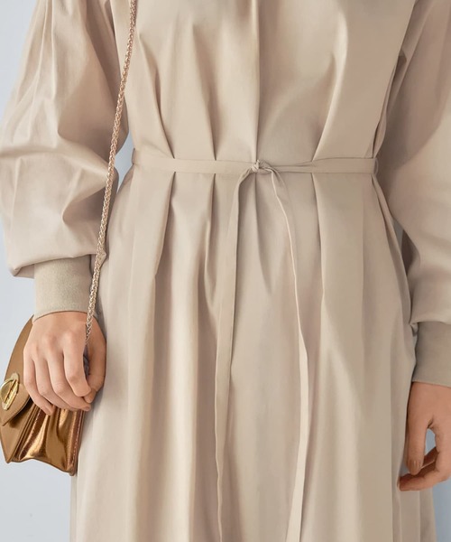 STYLE DELI(スタイルデリ)の「【LUXE】リブポイントロングワンピース(ワンピース・レディース・ブラック/ベージュ・01/02)」の10枚目の写真