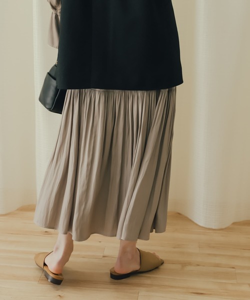 SENSE OF PLACE by URBAN RESEARCH（センスオブプレイスバイアーバンリサーチ）の「ボリュームスリーブティアードワンピース（ワンピース・レディース・モカ/ブラック系その他/ラベンダー・ONE）」の11枚目の写真