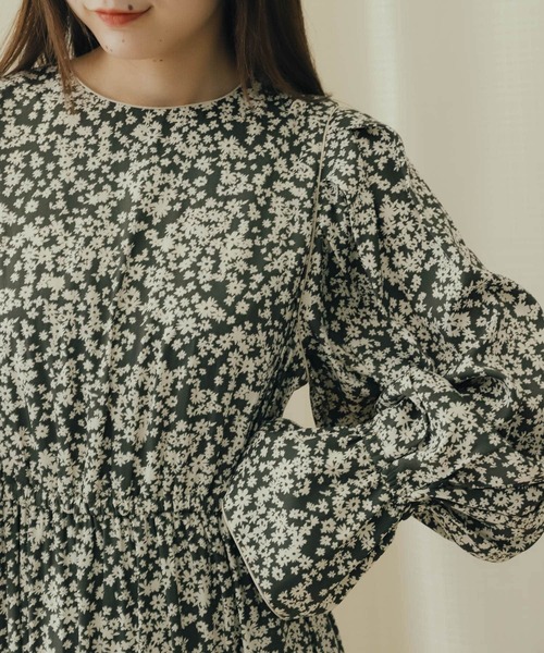 SENSE OF PLACE by URBAN RESEARCH（センスオブプレイスバイアーバンリサーチ）の「ボリュームスリーブティアードワンピース（ワンピース・レディース・モカ/ブラック系その他/ラベンダー・ONE）」の17枚目の写真