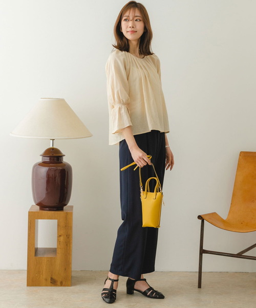 RODE SKO（ロデスコ）の「タテナガミニショルダーバッグ（ショルダーバッグ・レディース・イエロー/モカ/ブラック/ライトブルー/アイボリー・ONE）」の19枚目の写真