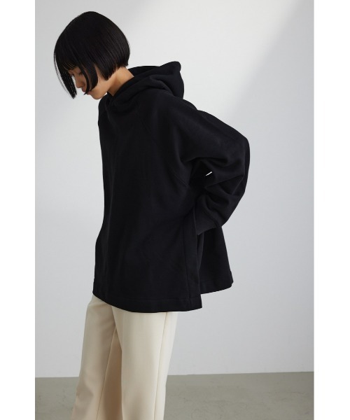 STYLEMIXER（スタイルミキサー）の「サイドスリットルーズフーディ（スウェット・レディース・ブラック/ホワイト/ピンク・FREE）」の16枚目の写真