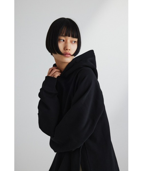 STYLEMIXER（スタイルミキサー）の「サイドスリットルーズフーディ（スウェット・レディース・ブラック/ホワイト/ピンク・FREE）」の18枚目の写真