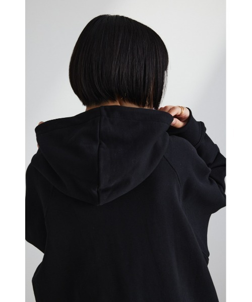 STYLEMIXER（スタイルミキサー）の「サイドスリットルーズフーディ（スウェット・レディース・ブラック/ホワイト/ピンク・FREE）」の20枚目の写真