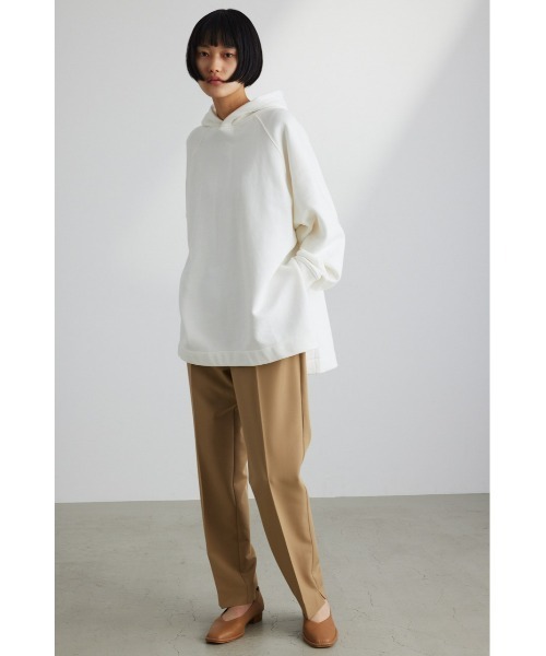 STYLEMIXER（スタイルミキサー）の「サイドスリットルーズフーディ（スウェット・レディース・ブラック/ホワイト/ピンク・FREE）」の4枚目の写真