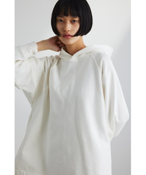 STYLEMIXER（スタイルミキサー）の「サイドスリットルーズフーディ（スウェット・レディース・ブラック/ホワイト/ピンク・FREE）」の5枚目の写真