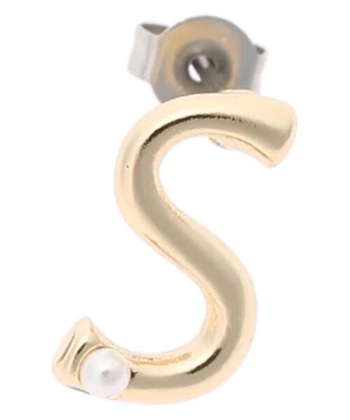 AMERICAN HOLIC(アメリカンホリック)の「ポイントパールイニシャルピアスGD(ピアス(両耳用)・レディース・A/H/K/M/S・FREE)」の11枚目の写真