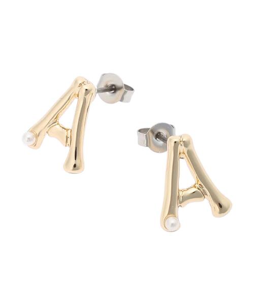 AMERICAN HOLIC(アメリカンホリック)の「ポイントパールイニシャルピアスGD(ピアス(両耳用)・レディース・A/H/K/M/S・FREE)」の18枚目の写真