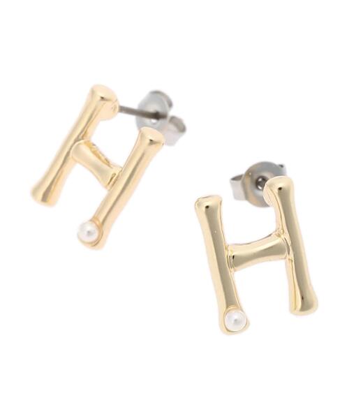 AMERICAN HOLIC(アメリカンホリック)の「ポイントパールイニシャルピアスGD(ピアス(両耳用)・レディース・A/H/K/M/S・FREE)」の19枚目の写真