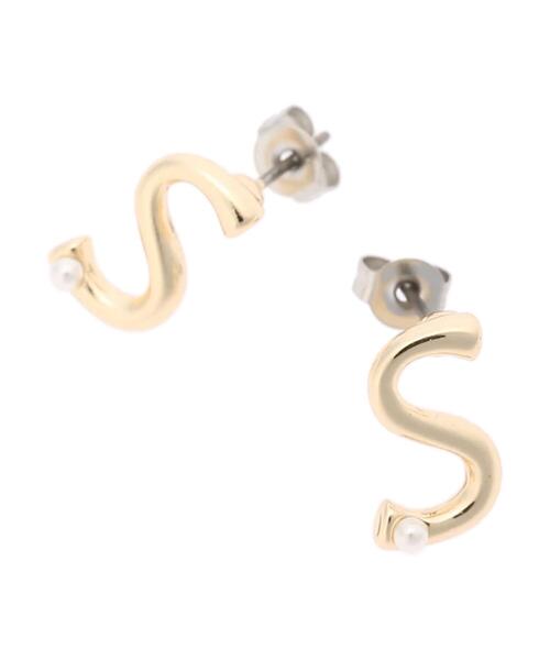 AMERICAN HOLIC(アメリカンホリック)の「ポイントパールイニシャルピアスGD(ピアス(両耳用)・レディース・A/H/K/M/S・FREE)」の22枚目の写真