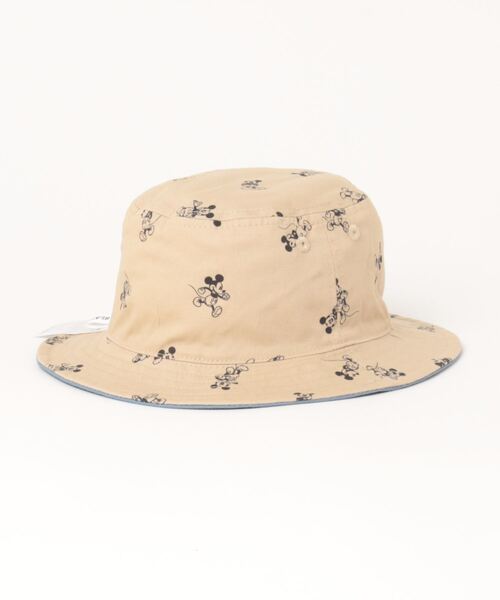 SLAP SLIP（スラップスリップ）の「SLAPSLIP/【Disney】ミッキーマウス/ミニーマウス/フェイス刺繍総柄リバーシブルバケットハット/ディズニー(50~54cm)（ハット・キッズ・ブルー/ピンク・X-SMALL/SMALL/MEDIUM）」の6枚目の写真