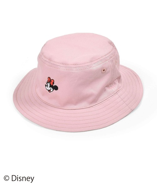 SLAP SLIP（スラップスリップ）の「SLAPSLIP/【Disney】ミッキーマウス/ミニーマウス/フェイス刺繍総柄リバーシブルバケットハット/ディズニー(50~54cm)（ハット・キッズ・ブルー/ピンク・X-SMALL/SMALL/MEDIUM）」の2枚目の写真
