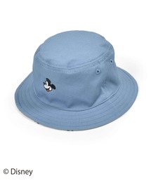 SLAPSLIP/【Disney】ミッキーマウス/ミニーマウス/フェイス刺繍総柄リバーシブルバケットハット/ディズニー(50~54cm)