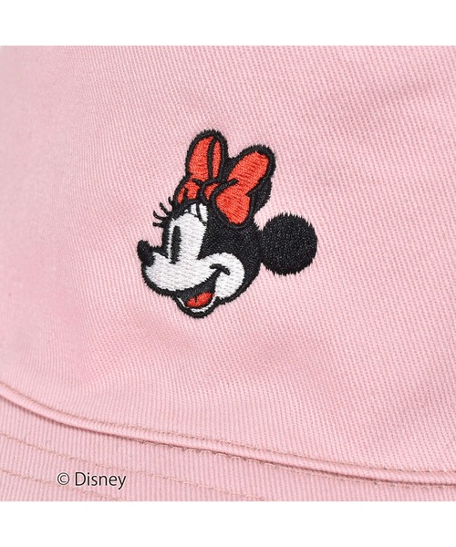 SLAP SLIP（スラップスリップ）の「SLAPSLIP/【Disney】ミッキーマウス/ミニーマウス/フェイス刺繍総柄リバーシブルバケットハット/ディズニー(50~54cm)（ハット・キッズ・ブルー/ピンク・X-SMALL/SMALL/MEDIUM）」の3枚目の写真