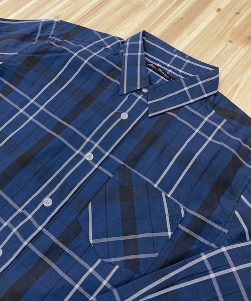 TopIsm(トップイズム)の「長袖 先染めチェックシャツ(シャツ/ブラウス・メンズ・グリーン/ブラック/ネイビー/レッド/ブラック系その他/ホワイト/ブルー/ホワイト系その他・L/LL/M)」の12枚目の写真