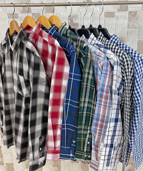 TopIsm(トップイズム)の「長袖 先染めチェックシャツ(シャツ/ブラウス・メンズ・グリーン/ブラック/ネイビー/レッド/ブラック系その他/ホワイト/ブルー/ホワイト系その他・L/LL/M)」の22枚目の写真