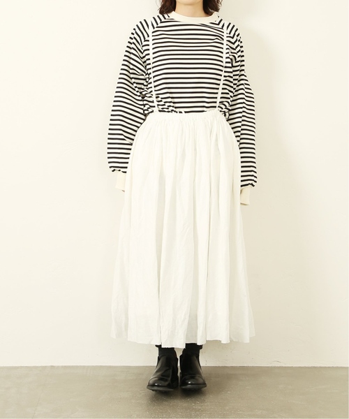 ●美品●ジャーナルスタンダードラックス 肩紐付きエアワッシャーギャザースカート♡ JOURNAL STANDARD LUXE（ジャーナルスタンダード ラックス）の「《追加