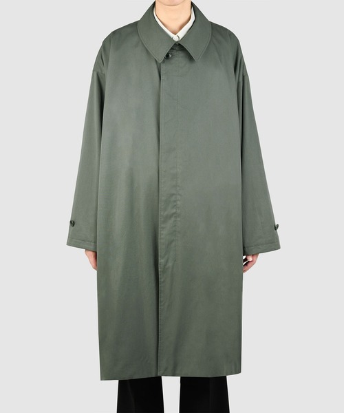 LAD MUSICIAN(ラッドミュージシャン)の「BALMACAAN COAT(ステンカラーコート・メンズ・グレー/ブラック・42/44)」の2枚目の写真