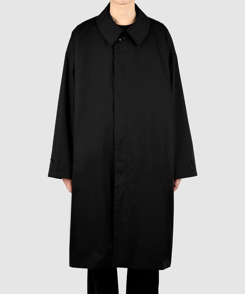 LAD MUSICIAN(ラッドミュージシャン)の「BALMACAAN COAT(ステンカラーコート・メンズ・グレー/ブラック・42/44)」の1枚目の写真