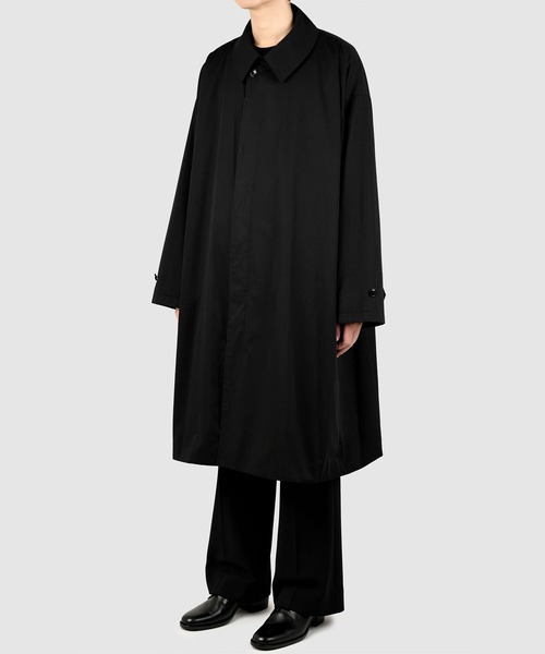 LAD MUSICIAN(ラッドミュージシャン)の「BALMACAAN COAT(ステンカラーコート・メンズ・グレー/ブラック・42/44)」の4枚目の写真