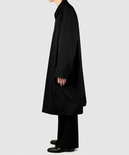 LAD MUSICIAN(ラッドミュージシャン)の「BALMACAAN COAT(ステンカラーコート・メンズ・グレー/ブラック・42/44)」の3枚目の写真