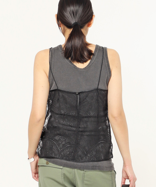 AP STUDIO（エーピーストゥディオ）の「SCENTOF レースキャミソール（キャミソール・レディース・ブラック/ベージュ・FREE）」の10枚目の写真