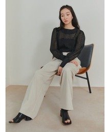 Ayla | cross check sheer blouse(シャツ/ブラウス)