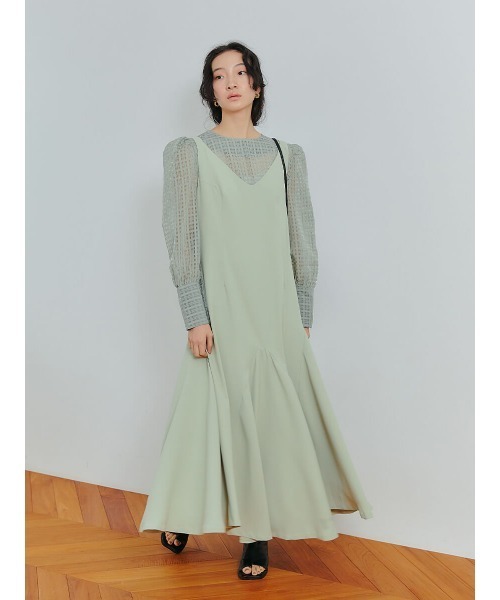 Ayla(アイラ)の「cross check sheer blouse(シャツ/ブラウス・レディース・ブラック/ライトグリーン/アイボリー・FREE)」の18枚目の写真