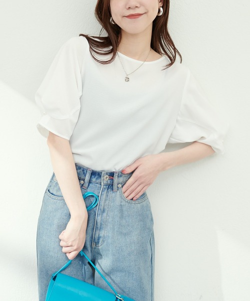 natural couture（ナチュラルクチュール）の「パール付きタック