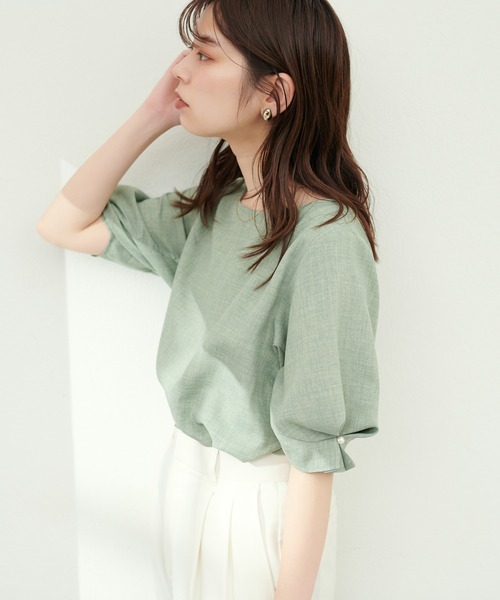 natural couture（ナチュラルクチュール）の「パール付きタック