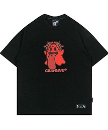 A'GEM/9 × .kom『GRAF&WU/グラフアンドウー』キャラクター ティーシャツ 半袖カットソー