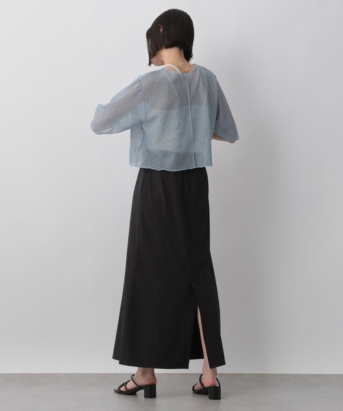 LOWRYS FARM（ローリーズファーム）の「シアーラッセルショート６Ｓ　905559（Tシャツ/カットソー・レディース・アイボリー/ブルー/グレー/イエロー/グレー系その他・FREE）」の13枚目の写真