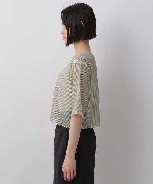 LOWRYS FARM（ローリーズファーム）の「シアーラッセルショート６Ｓ　905559（Tシャツ/カットソー・レディース・アイボリー/ブルー/グレー/イエロー/グレー系その他・FREE）」の16枚目の写真