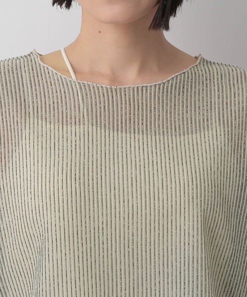 LOWRYS FARM（ローリーズファーム）の「シアーラッセルショート６Ｓ　905559（Tシャツ/カットソー・レディース・アイボリー/ブルー/グレー/イエロー/グレー系その他・FREE）」の19枚目の写真