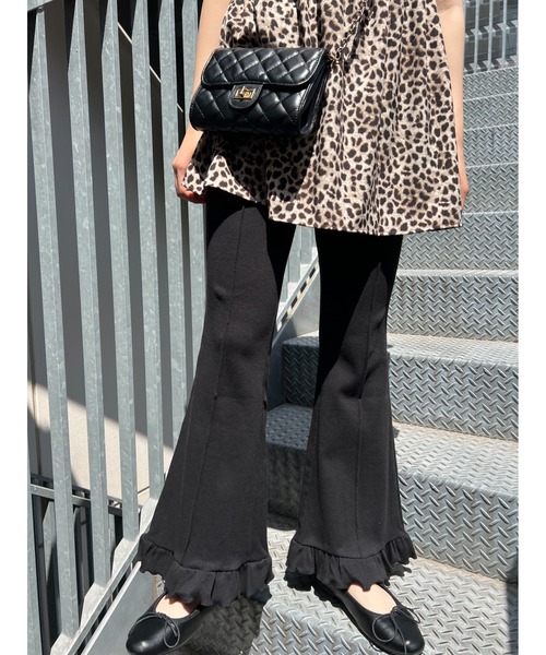 WC（ダブル シー）の「フリルリブパンツ（その他パンツ・レディース・アイボリー/ブラック/グレー/ブラウン・FREE）」の20枚目の写真