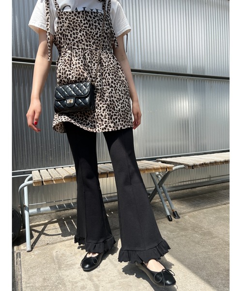 WC（ダブル シー）の「フリルリブパンツ（その他パンツ・レディース・アイボリー/ブラック/グレー/ブラウン・FREE）」の10枚目の写真