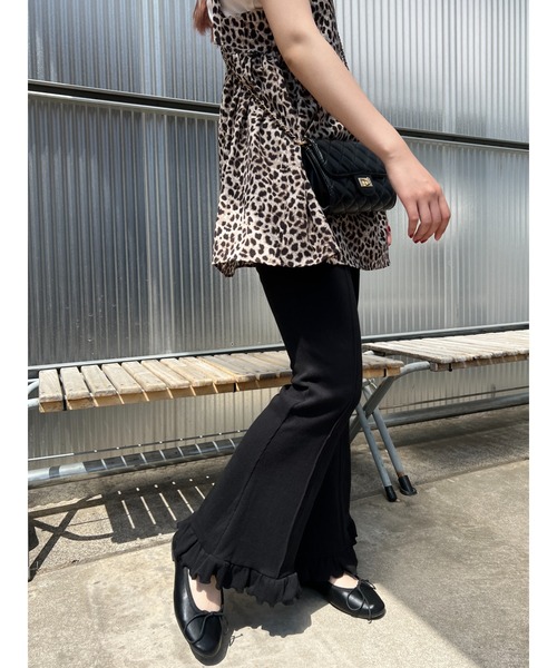 WC（ダブル シー）の「フリルリブパンツ（その他パンツ・レディース・アイボリー/ブラック/グレー/ブラウン・FREE）」の14枚目の写真